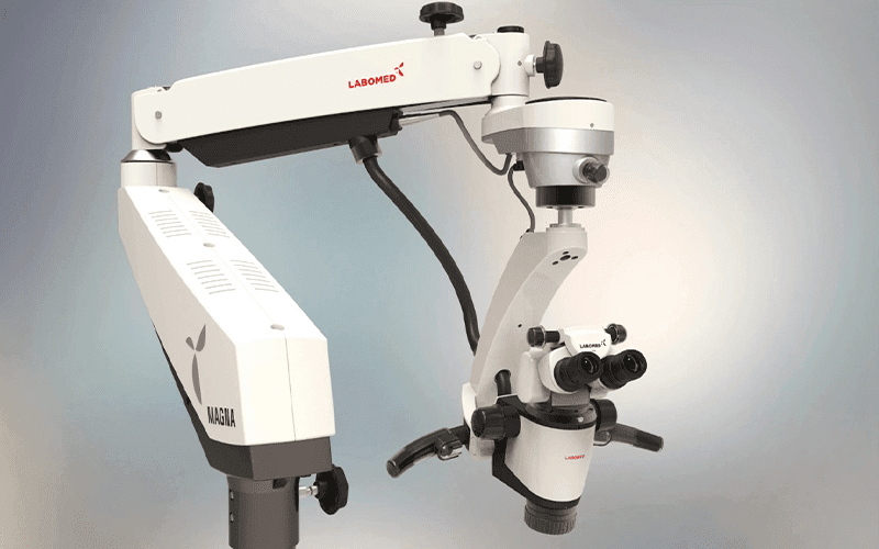 Dental microscope used for enhanced precision dentistry